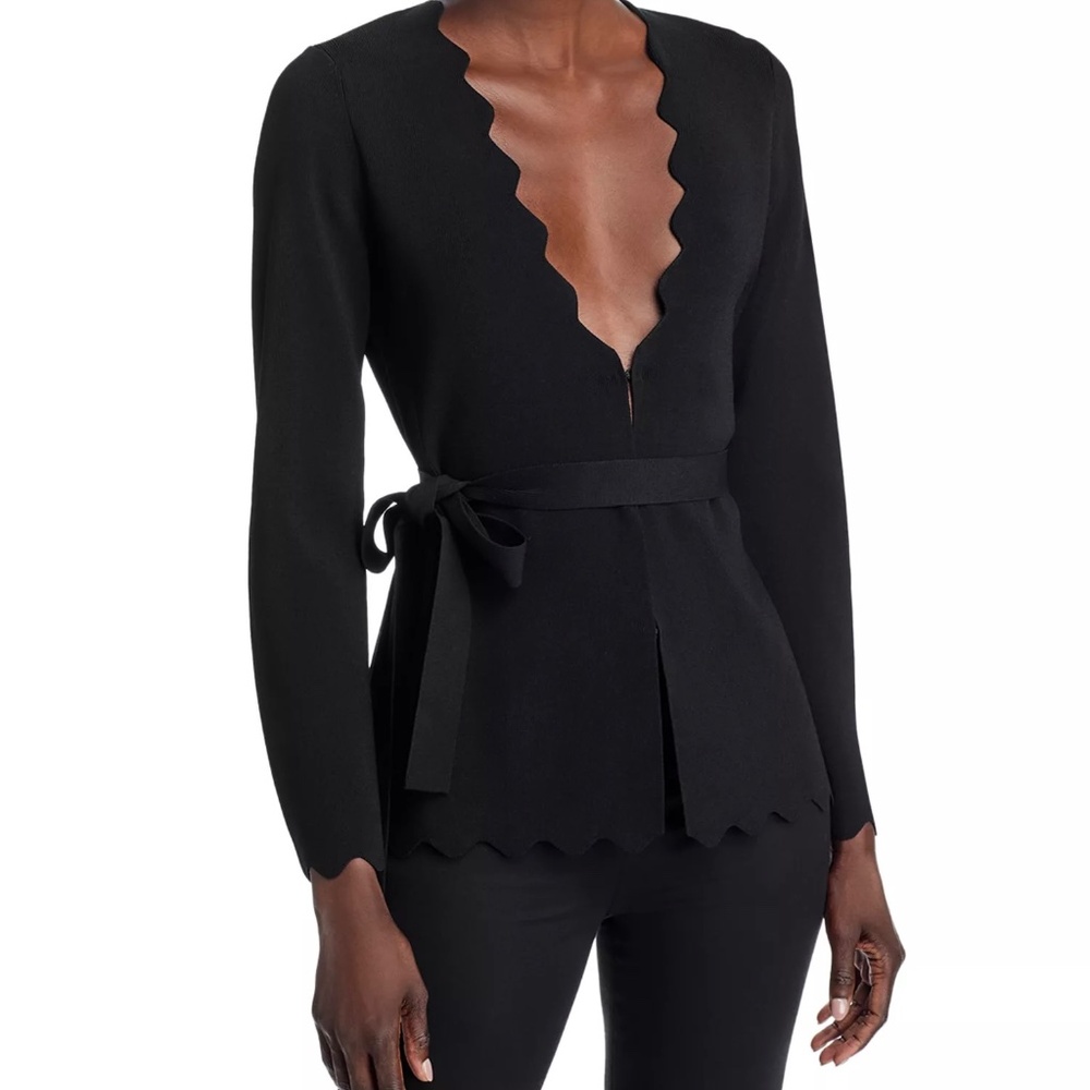 NWT Elie Tahari Serenda Belted Sweater Size M